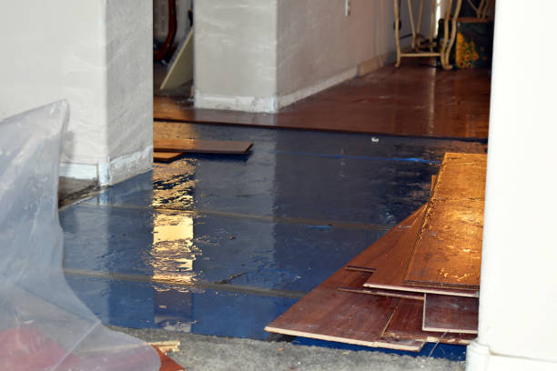 Professional Water Extraction technician working in Sharon Center, OH